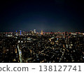The night view of the city center from the tower 138127741