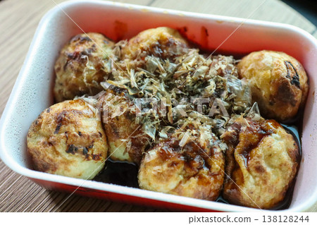 Takoyaki, Japanese food, street food 138128244