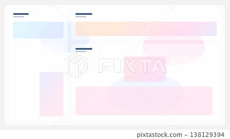 Glass gradient UI background with translucent cards, frosted interface panels, and premium modern editable layout for creative web apps today 138129394