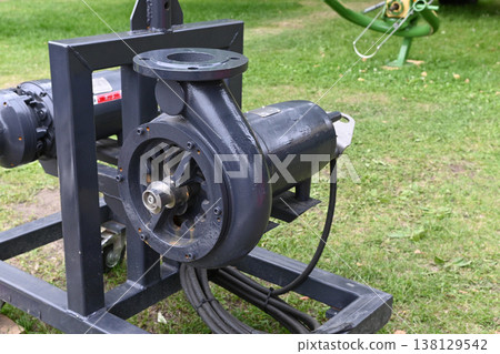 New ag equipment model at outdoor event New ag equipment model at outdoor event 138129542
