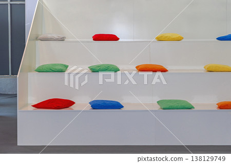Coloured Pillows Stage Seats 138129749