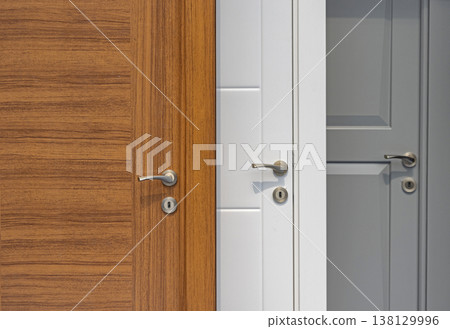 Three Different Door Handles 138129996
