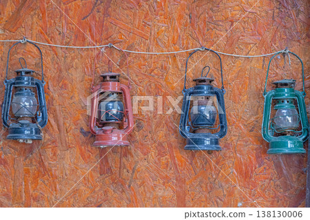 Old Kerosene Lamps Wall Old Kerosene Lamps Wall 138130006
