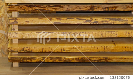 Rustic Wood Unfinished Planks 138130076