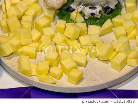 Diced Cheese Cubes Platter Diced Cheese Cubes Platter 138130088