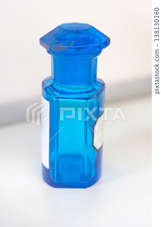 Vintage Cobalt Glass Jar Vintage Cobalt Glass Jar 138130160