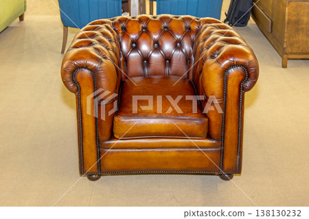 Leather Armchair Living Room 138130232