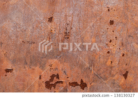 Rusted metal texture showing heavy corrosion Rusted metal texture showing heavy corrosion 138130327