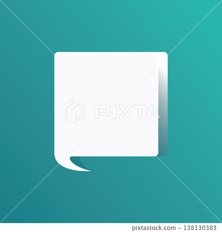 Speech bubble blank frame, text quote box, message 138130383