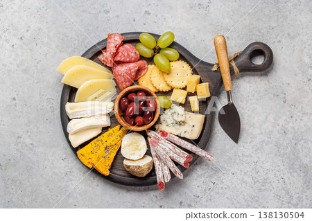 Cheese and meat assortment for wine Cheese and meat assortment for wine 138130504