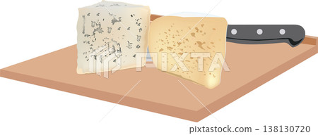 cheeses on the chopping board cheeses on the chopping board cheeses on the chopping board cheeses on the chopping board 138130720