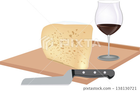 Cheese platter with red wine Cheese platter with red wine 138130721