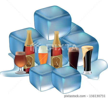 variety of beers over chiaccio cubes variety of beers over chiaccio cubes variety of beers over chiaccio cubes variety of beers over chiaccio cubes 138130731