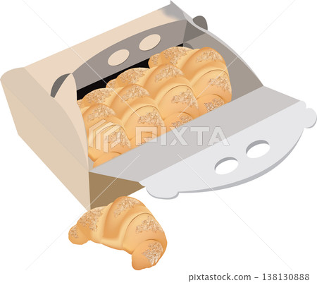 box of croissants box of croissants 138130888