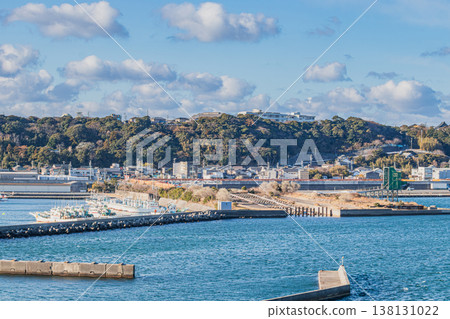 A view of Omaezaki Port in Omaezaki City (Shizuoka Prefecture) 138131022