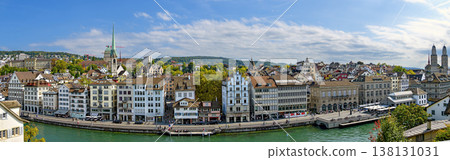 old town at the Limmatkai in Zurich 138131031