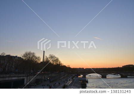 A view of the sunset during magic hour from the Pont Alexandre III, Paris, March 18, 2026. A view of the sunset during magic hour from the Pont Alexandre III, Paris, March 18, 2026. 138131243