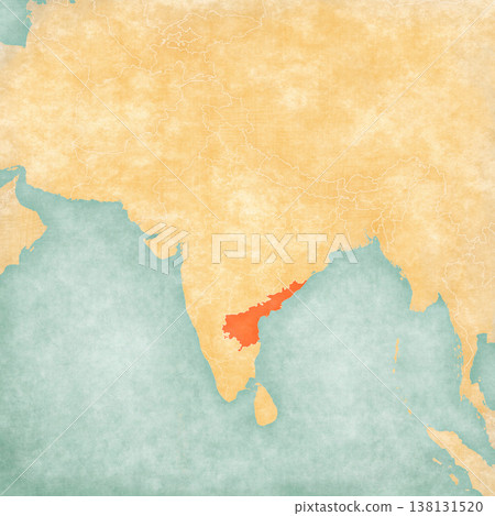 Map of India - Andhra Pradesh 138131520