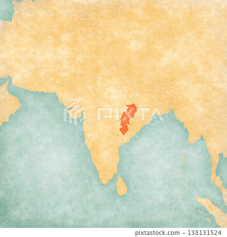 Map of India - Chhattisgarh Map of India - Chhattisgarh 138131524