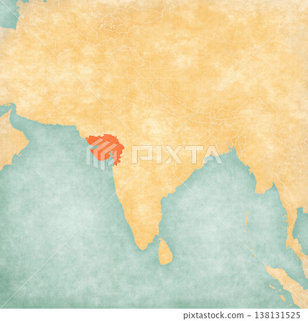 Map of India - Gujarat Map of India - Gujarat 138131525