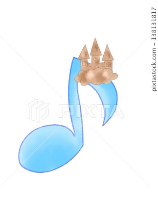 帶有城堡的音符 138131817