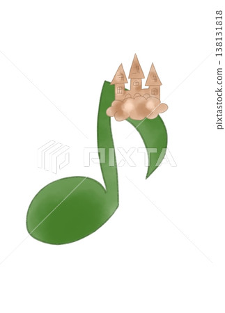 帶有城堡的音符 138131818