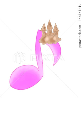 帶有城堡的音符 138131819