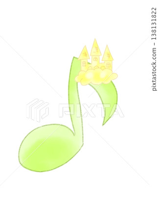 帶有城堡的音符 138131822