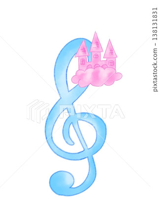 帶有城堡的音符 138131831