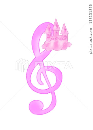 帶有城堡的音符 138131836
