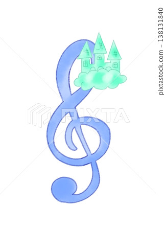 帶有城堡的音符 138131840
