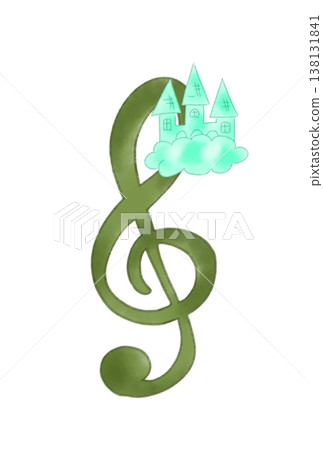 帶有城堡的音符 138131841
