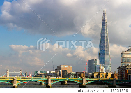 Bridges over the Thames River and The Shard 138131858