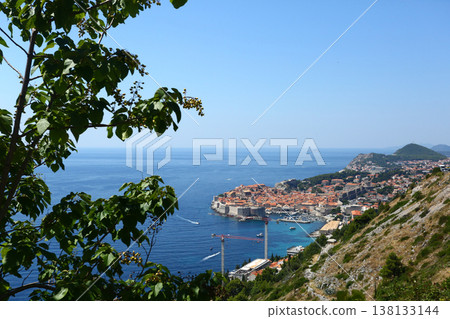 Dubrovnik Old Town Coastal View in Croatia 138133144