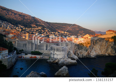 Dubrovnik Old Town Coastal View in Croatia 138133157