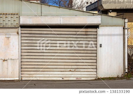 Garage door on street Garage door on street 138133190