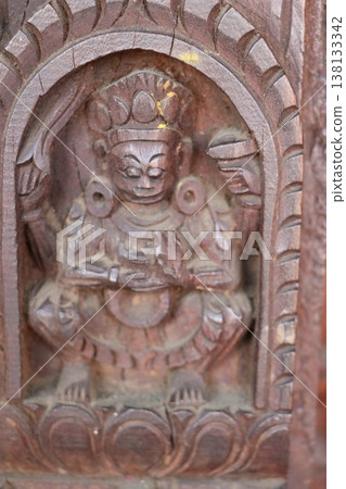 Kathmandu Valley, a UNESCO World Heritage Site in Nepal, South Asia: Durbar Square 138133342