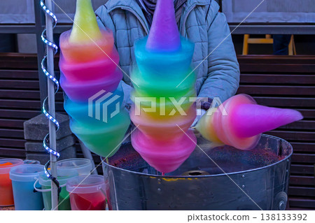 Rainvbow candy floss Rainvbow candy floss 138133392