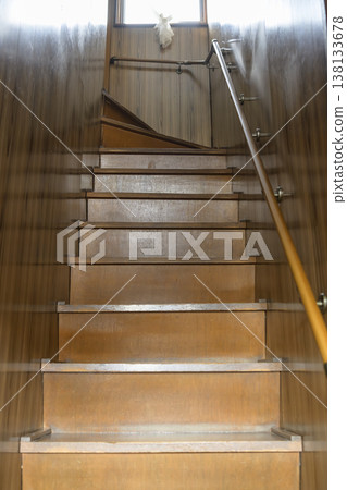 Staircase handrail after installation (before and after images) Staircase handrail after installation (before and after images) 138133678