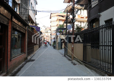 Walking around the streets of Kathmandu, Nepal, January 138133704