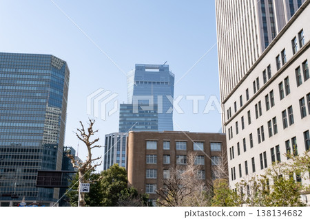 A view of the Kasumigaseki government office district. A view of the Kasumigaseki government office district. 138134682