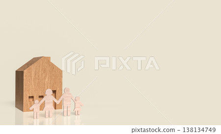 Family Home Protection And Real Estate Security Concept 3d render. Family Home Protection And Real Estate Security Concept 3d render. 138134749