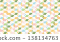 [Spring background material] Colorful Japanese pattern illustrations of traditional motifs 138134763