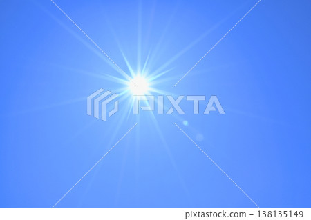 Blue sky and sun, direct sunlight Blue sky and sun, direct sunlight 138135149