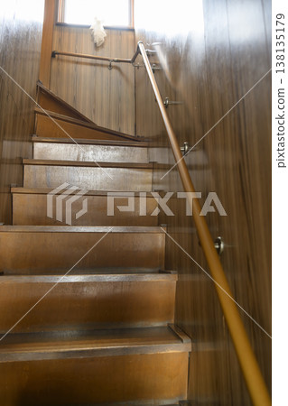 Staircase handrail after installation (before and after images) Staircase handrail after installation (before and after images) 138135179