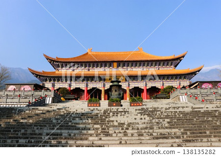 Chongsheng Temple, Main Hall, Dali Ancient City, Dali, Yunnan Province, China, Asia Chongsheng Temple, Main Hall, Dali Ancient City, Dali, Yunnan Province, China, Asia 138135282