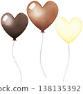 Heart-shaped balloons, Valentine's Day theme 138135392