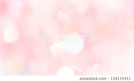 Beautiful pink blurred glitter background with light gradient. 138135411