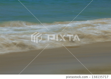 Waves to beat on the sandy beach Waves to beat on the sandy beach 138135717