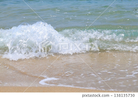 Waves to beat on the sandy beach Waves to beat on the sandy beach 138135730